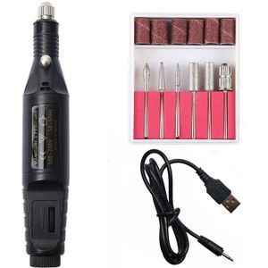 1 Set Mini Electric Nail Boor Machine Manicure Boor Machine Professionele Nail Boor Machine Pedicure Sander Nail Boor Bestand