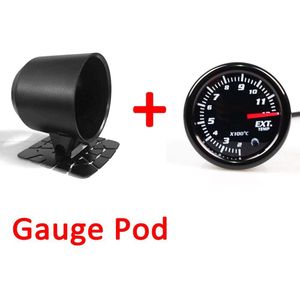 KET 2 "52mm Universele Auto Auto Uitlaat Gas Temp Gauge Ext Temp Meter EGT Met Sensor 7 Kleur LED Rook Gezicht auto gauge