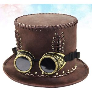 1Pc Industriële Retro Stijl Steampunk Hoed Vintage Gentleman Hoed Halloween Cosplay Party Kostuum Accessoires (Maat S)