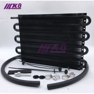 4 Rij Universele Aluminium Remote Transmissie Oliekoeler/Auto-Handmatige Radiator Converter Kit