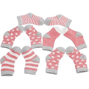 5 paren/pak Kinderen Katoenen Sokken Jongen, Meisje, Baby, baby Warm Houden Streep Stippen Mode Sport&#39;s Sokken Herfst/Winter Kids