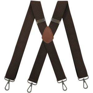 3.5*120Cm Mannen Bretels Hoge Elastische Verstelbare 4 Sterke Clips Jarretel Heavy Duty X Terug Broek Bretels