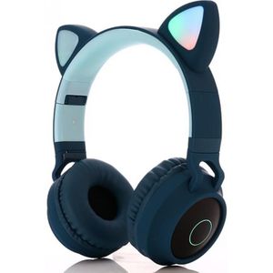 Led Cat Ear Noise Cancelling Hoofdtelefoon Bluetooth 5.0 Jongeren Kids Headset Ondersteuning Met Doos