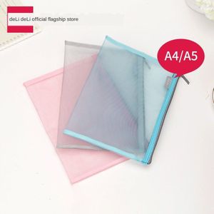 Mesh Rits Zak A5/A4 Opslag Grid Flanging Bag Envelop Single-Dubbele Student Papers Kleine Briefpapier Opslag