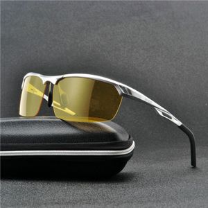 Nachtzicht Bril Mannen Rijden Bril Voor Veiligheid Mannelijke Geel Lens Night Zonnebril Voor Driver FML