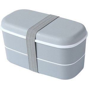Bento Box Plastic Materiaal Voedsel Koelkast Vers Houden Doos Dubbele Gelaagde Hittebestendigheid Kinderen Lunchbox Keuken