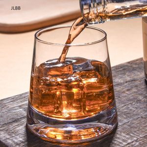 2 Stks/partij Whiskey Glazen Beker Transparante Dikke Bodem Wijn Cup Voor Ktv Bar Club Vodka Bourbon Whisky Scotch Liquor voor Mannen