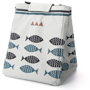 Draagbare Canvas Lunchbox Tas Isolatie Zak Aluminiumfolie Verdikte Lunch Bag8 #