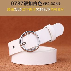 Lederen Riemen Voor Vrouwen Mode Jeans Klassieke Retro Eenvoudige Ronde Gesp Vrouwelijke Pin Jurk Zwaard Goth Luxe Punk Gothic