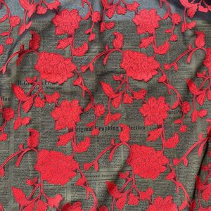 Chiffon Jacquard Gesneden Bloem Stof Bloem Jacquard Polyester Diy Dames Jurk Shirt