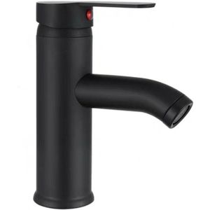 Enkel Handvat Badkamer Wastafel Kranen Koud Mixer Basin Sink Tap Zwart Water Keuken Kraan Badkamer Au04 20