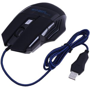 7 Knoppen Gamer Computer Muizen Verstelbare Usb-kabel Led Optical Gamer Mouse 5500Dpi Wired Gaming Mouse Voor Laptop Pc muizen