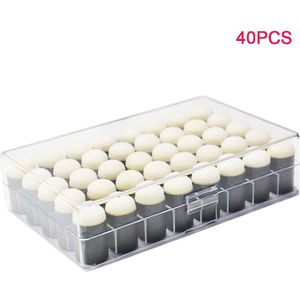 Arrivial 40 Stuks Inkt Pad Spons Daubers Vinger Kids Verf Tool Handgemaakte Stempelen Craft Met Doos Stempelen Handgemaakte Diy tool