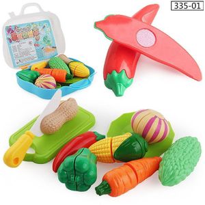 Kinderen Kleuterschool Speelhuis Klittenband Groente & Fruit Gelukkig Slicer Koffer Leuke Model Kids Keuken Speelgoed