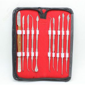 Rvs Wax Carvers Set Polymeer Klei Zeep Kaars Dental Gereedschap Wax Modeling Sculpting Gereedschap Kunst Levert Dab Tool