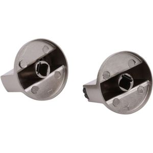 2 Stuks Universele Metalen Draaischakelaar Controle Knop Onderdelen Voor Thuis Keuken Fornuis Gasfornuis