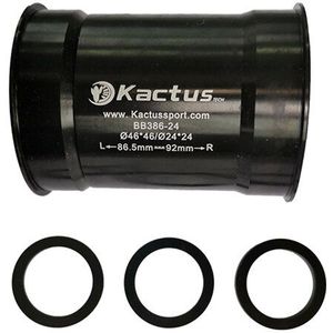 Kactus BB386 (24) keramische Trapas Lager 86.5-92 Mm Fiets Bb Voor Shimano Sram Gxp Rotor 3D24 Aldhu24 24 Mm Crankstel crankstel