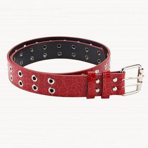 2 Rij Groment Brede Riem Luxe Lederen Vrouwen Dubbele Pin Gesp Corset Riem Voor Jeans Jurk Accessoires Tailleband Waistbelt