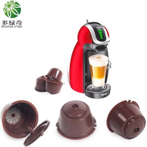 Duolvqi 3 Stks/set Mini Koffiezetapparaat Hervulbare Dolce Gusto Koffie Capsule Nescafe Herbruikbare Capsule Gebruik 150 Keer