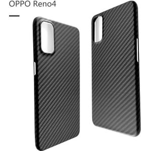 Carbon Fiber Beschermhoes Voor Oppo Ace2 Vivo X50 Telefoon, matte Aramid Fiber Ultra-Dunne Telefoon Case Oppo Reno 4/4 Pro