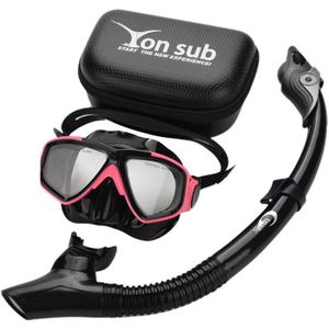 Yon Sub Professionele Duikbril Snorkel Anti-Fog Bril Bril Set Zwemmen Apparatuur Snorkel Beademingsbuis Eye Protecto