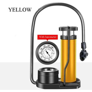 Bycicle Pump Electric Scooter With Barometer Bike Accessories Pumps For Bycicle Car High Pressure Bike Foot Air Pump
