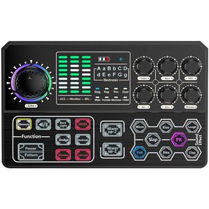 Muziek Opname Bluetooth5.0 Compatibele Telefoon Externe Met Effecten Universele Live Geluidskaart Voice Changer Multifunctionele