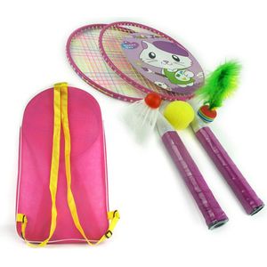 Shuttle Racket Met Badminton Bal Draagtas Indoor Outdoor Team Spelen Games Speelgoed Badminton Racket Voor Kinderen