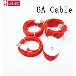 Originele Oneplus 1M/1.5M/2M 3M Een Plus Dash Kabel 6A Usb 3.1 Type C quick Fast Charger Kabel Voor Onplus 7 Pro 6 6T 5 5T 3 3T