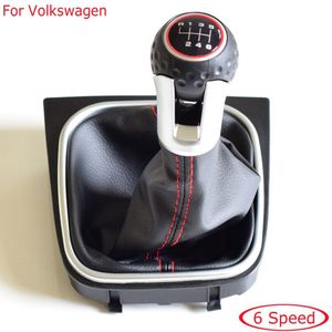 Pookknop Gaiter Boot Lederen Beschermhoes Kraag Voor Volkswagen Golf 6 MK6 Gti Gtd R20 handleiding 5 Speed 6 Speed Abs