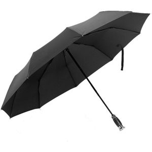 Paraplu Automatische 115Cm Zwarte Golf Grote Paraplu Regen Lederen Handvat Business Man Paraplu 10 Ribben Parasol Mannen