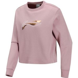 Li-Ning Vrouwen Training Po Knit Top Regular Fit Zip 82% Katoen 18% Polyester Voering Sport Truien Sweatshirts AWDQ114 WWW1079