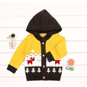 Herfst Baby Winter Trui Jongens Meisjes Kerst Trui Kind Kap Kinderen Trui Baby Vest Herten Jaar Kostuum