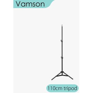 Vamson Voor Telefoon En Camera Houder Control Opvouwbare Light Stands Statief Foto Video-opname Live-uitzending Statief Stand VLS01A