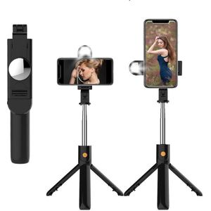 3 In1 Draadloze Bluetooth Mini Selfie Stick Opvouwbare Uitbreidbaar Monopod Met Afstandsbediening Voor Telefoon Zelfontspanner Artefact Staaf