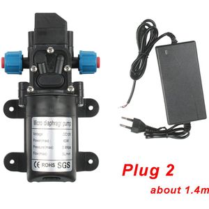 DC12V 60W Micro Elektrische Membraanwaterpomp Automatische Schakelaar Hogedruk Auto Wassen Spray Waterpomp 3-5L/Min