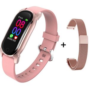 Bysl YD8 Smart Polsband Temperatuur Vrouwen Smart Armband Fitness Tracker Voor Android Ios Lange Standbysmart Horloge