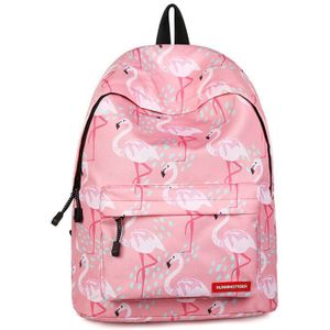 Kinderen Schooltassen Voor Meisjes Roze Flamingo Gedrukt Vrouwen Mode Rugzak Grote Capaciteit Nylon Ontworpen Bagpack