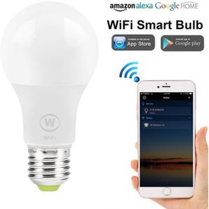 6.5W Wifi Slimme Lamp Met Alexa Ifttt Google Assistent Controle E27 Led Lamp Mart Lamp Nachtlampje Wit licht Smart Home