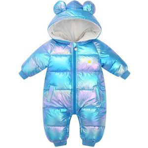 Leuke Baby Winter Hooded Rompertjes Dikke Katoenen Warme Outfit Pasgeboren Jumpsuit Overalls Snowsuit Kinderen Jongens Kleding