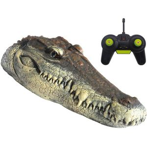 Waterdichte Rubberen 2.4Ghz Elektrische Rc Boot Krokodil Interessante Simulatie Krokodil Rc Speelgoed Vijver Controle