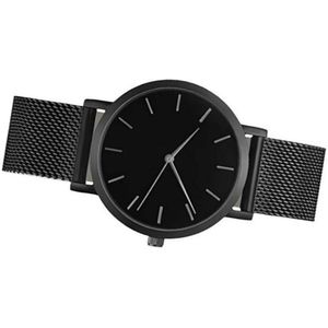 Netto Riem Trend Eenvoudige Stijl Horloge Marmer Goud Zilver Mesh Riem Leisure Klok Quartz Rvs Met Analoge Horloge