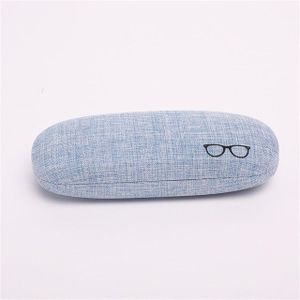 Bril Case Hard Shell Linnen Stoffen Eyewear Cases Cover Beschermende Voor Mannen Vrouwen Zonnebril Eyeglasse
