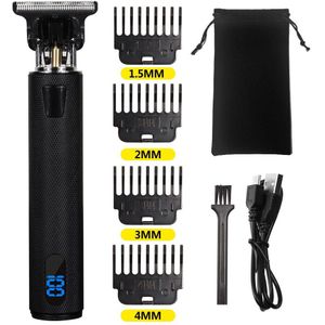 2021NEW Elektrische Lcd Tondeuse Trimmer Voor Mannen Oplaadbare Scheerapparaat Baard Kapper Haar Snijmachine Vier-Kleur