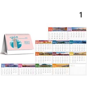 Kalender Internationale Engels Toeristische Landschap Kalender Coil Schema Bureau Tafel Data Herinnering Tijdschema Planner
