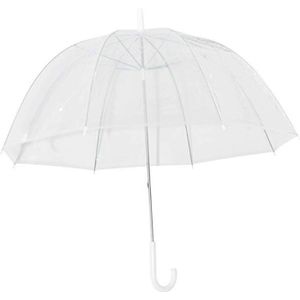 Transparant Clear Bubble Koepel Vorm Paraplu Outdoor Winddicht Paraplu Prinses Wieden Decoratie M0XD