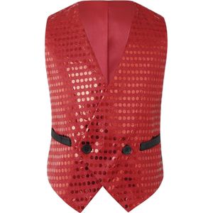 Child Kids Boy Sleeveless Shiny Sequins Sleeveles Vest for Choir Jazz Dance Performance Clothes Children Dance Costume Waistcoat