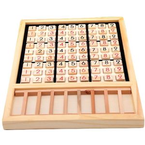 Houten Sudoku Schaken Cijfers 1 Tot 9 Desktop Games Volwassen Kinderen Puzzel Onderwijs Speelgoed