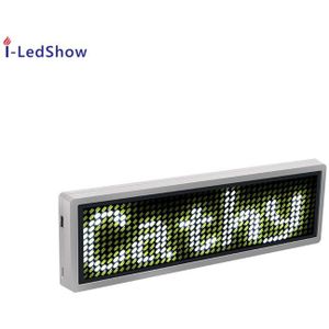 Wearable Pin Led Naam Badge Tag Met Scrolling Bericht Programmeerbare Mini Display Led Display Badge