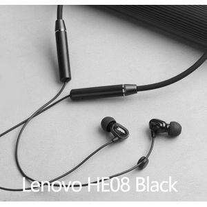 Originele Lenovo Bluetooth HE08 Dual Dynamische Nekband Draadloze Sport Hoofdtelefoon Upgrade 4 Speakers Hd Oproep Waterdichte Hd Mic